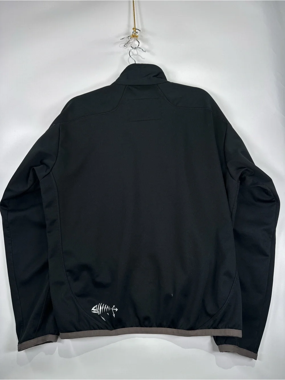 Descente Softshell Jacket Fleece Lined Full Zip Black S